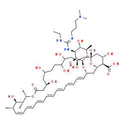 amphotericin B, N-(N'-(3-dimethylaminopropyl)-N''-ethylguanyl)- Structure