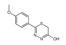 2-(4-methoxyphenyl)-4H-1,3,4-thiadiazin-5-one结构式