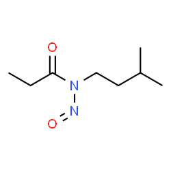 Propionamide,N-isopentyl-N-nitroso- (5CI) structure