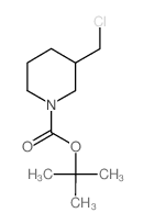 3-(氯甲基)-1-哌啶甲酸叔丁酯结构式