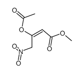 methyl (E)-3-acetoxy-4-nitro-2-butenoate Structure