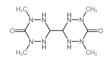 (3,3-Bi-1,2,4,5-tetrazine)-6,6(1H,1H)-dione, octahydro-1,1,5,5-tetramethyl-结构式