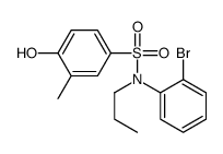 N-(2-bromophenyl)-4-hydroxy-3-methyl-N-propylbenzenesulfonamide Structure
