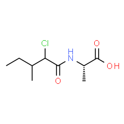 Alanine,N-[DL-2-chloro-3-methylvaleryl]-,DL- (5CI) structure