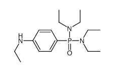 4-[bis(diethylamino)phosphoryl]-N-ethylaniline结构式