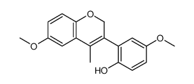 4-methoxy-2-(6-methoxy-4-methyl-2H-chromen-3-yl)phenol Structure
