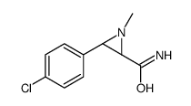 (2R,3R)-3-(4-chlorophenyl)-1-methylaziridine-2-carboxamide结构式