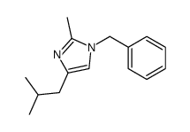 1-benzyl-2-methyl-4-(2-methylpropyl)imidazole Structure