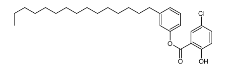 (3-pentadecylphenyl) 5-chloro-2-hydroxybenzoate结构式