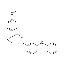 1-ethoxy-4-[1-[(3-phenoxyphenyl)methoxymethyl]cyclopropyl]benzene结构式