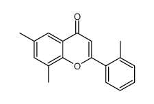 6,8-dimethyl-2-(2-methylphenyl)chromen-4-one结构式