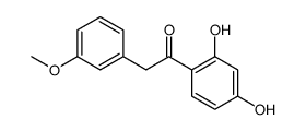 1-(2,4-dihydroxyphenyl)-2-(3-methoxyphenyl)ethanone结构式