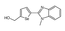 [5-(1-methylbenzimidazol-2-yl)selenophen-2-yl]methanol结构式