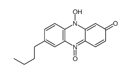 7-butyl-10-hydroxy-5-oxidophenazin-5-ium-2-one Structure