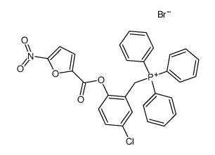 [5-Chloro-2-(5-nitro-furan-2-carbonyloxy)-benzyl]-triphenyl-phosphonium; bromide Structure
