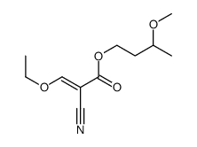 3-methoxybutyl 2-cyano-3-ethoxyprop-2-enoate结构式