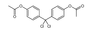 [4-[(4-acetyloxyphenyl)-dichloromethyl]phenyl] acetate Structure