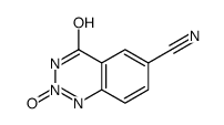 2-oxido-4-oxo-1H-1,2,3-benzotriazin-2-ium-6-carbonitrile Structure