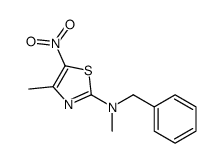 N-benzyl-N,4-dimethyl-5-nitro-1,3-thiazol-2-amine Structure