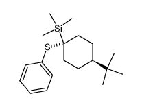 trans-1-(phenylthio)-1-(trimethylsilyl)-4-tert-butylcyclohexane Structure