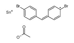 bis(4-bromophenyl)methylstannyl acetate结构式