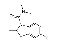 5-chloro-N,N,2-trimethyl-2,3-dihydroindole-1-carboxamide结构式