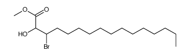 methyl 3-bromo-2-hydroxyhexadecanoate Structure