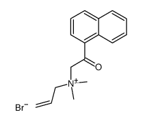 Allyl-dimethyl-(2-naphthalen-1-yl-2-oxo-ethyl)-ammonium; bromide结构式