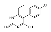 2-amino-5-(4-chlorophenyl)-6-ethyl-1H-pyrimidin-4-one Structure