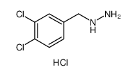 (3,4-Dichlorobenzyl)hydrazinehydrochloride Structure