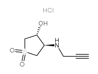 (3S,4S)-1,1-dioxo-4-(prop-2-ynylamino)thiolan-3-ol,hydrochloride结构式