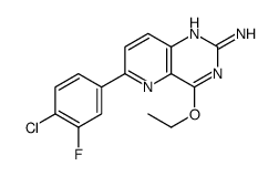 6-(4-chloro-3-fluorophenyl)-4-ethoxypyrido[3,2-d]pyrimidin-2-amine结构式