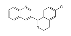 3-(6-chloro-3,4-dihydroisoquinolin-1-yl)quinoline Structure