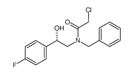 N-benzyl-2-chloro-N-[(2S)-2-(4-fluorophenyl)-2-hydroxyethyl]acetamide结构式