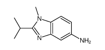 1-methyl-2-propan-2-ylbenzimidazol-5-amine Structure