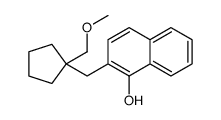 2-[[1-(methoxymethyl)cyclopentyl]methyl]naphthalen-1-ol结构式