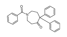 1-benzoyl-5,5-diphenylazepan-4-one结构式