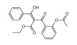 ethyl (E)-2-(2-acetoxybenzoyl)-3-hydroxy-3-phenylacrylate Structure