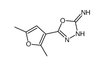 5-(2,5-dimethylfuran-3-yl)-1,3,4-oxadiazol-2-amine图片