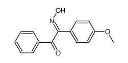 α-hydroxyimino-α-(p-methoxyphenyl)acetophenone结构式