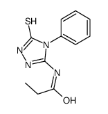 N-(4-phenyl-5-sulfanylidene-1H-1,2,4-triazol-3-yl)propanamide Structure