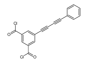 5-(4-phenylbuta-1,3-diynyl)benzene-1,3-dicarbonyl chloride Structure