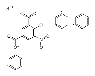 triphenylstannyl 4-chloro-3,5-dinitrobenzoate Structure