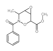 methyl 3-benzoyl-2-methyl-4,7-dioxa-3-azabicyclo[4.1.0]heptane-5-carboxylate结构式