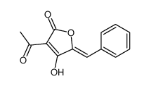 3-acetyl-5-benzylidene-4-hydroxyfuran-2-one结构式