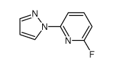 2-fluoro-6-(1H-pyrazol-1-yl)pyridine结构式