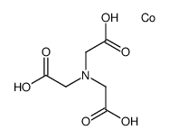 ammonium [N,N-bis(carboxymethyl)glycinato(3-)-N,O,O',O'']cobaltate(1-)结构式