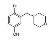 4-(2-Bromo-5-hydroxybenzyl)morpholine结构式