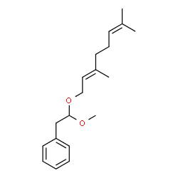 (E)-[2-(3,7-dimethyl-2,6-octadienyloxy)-2-methoxyethyl]benzene Structure