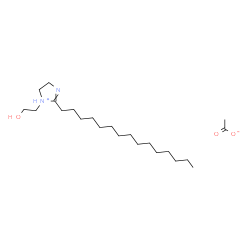 4,5-dihydro-1-(2-hydroxyethyl)-2-pentadecyl-1H-imidazolium acetate Structure